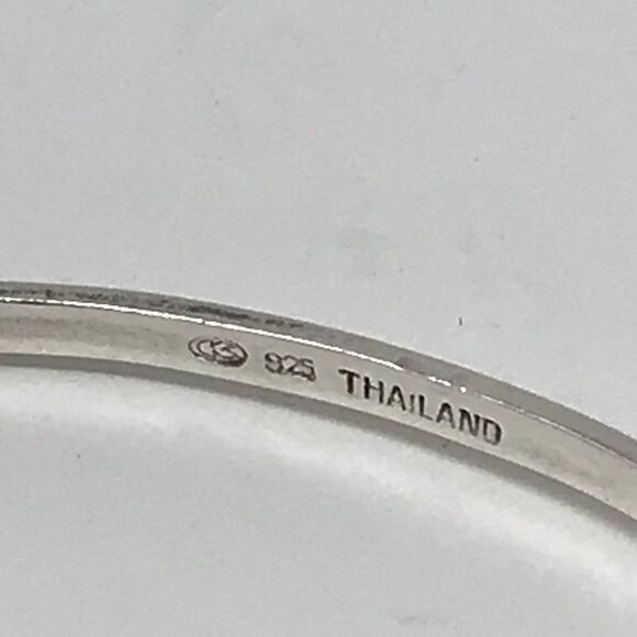 Thailand 925 CZ small bangle bracelet - Picture 3 of 3